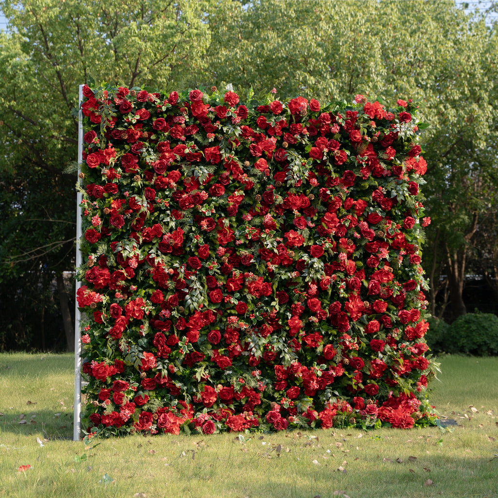 Luisa: 3D Fabric Backdrop Artificial rolling up flower wall