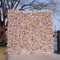 Novia：5D 2023 Fabric Artificial rolling up curtain flower wall