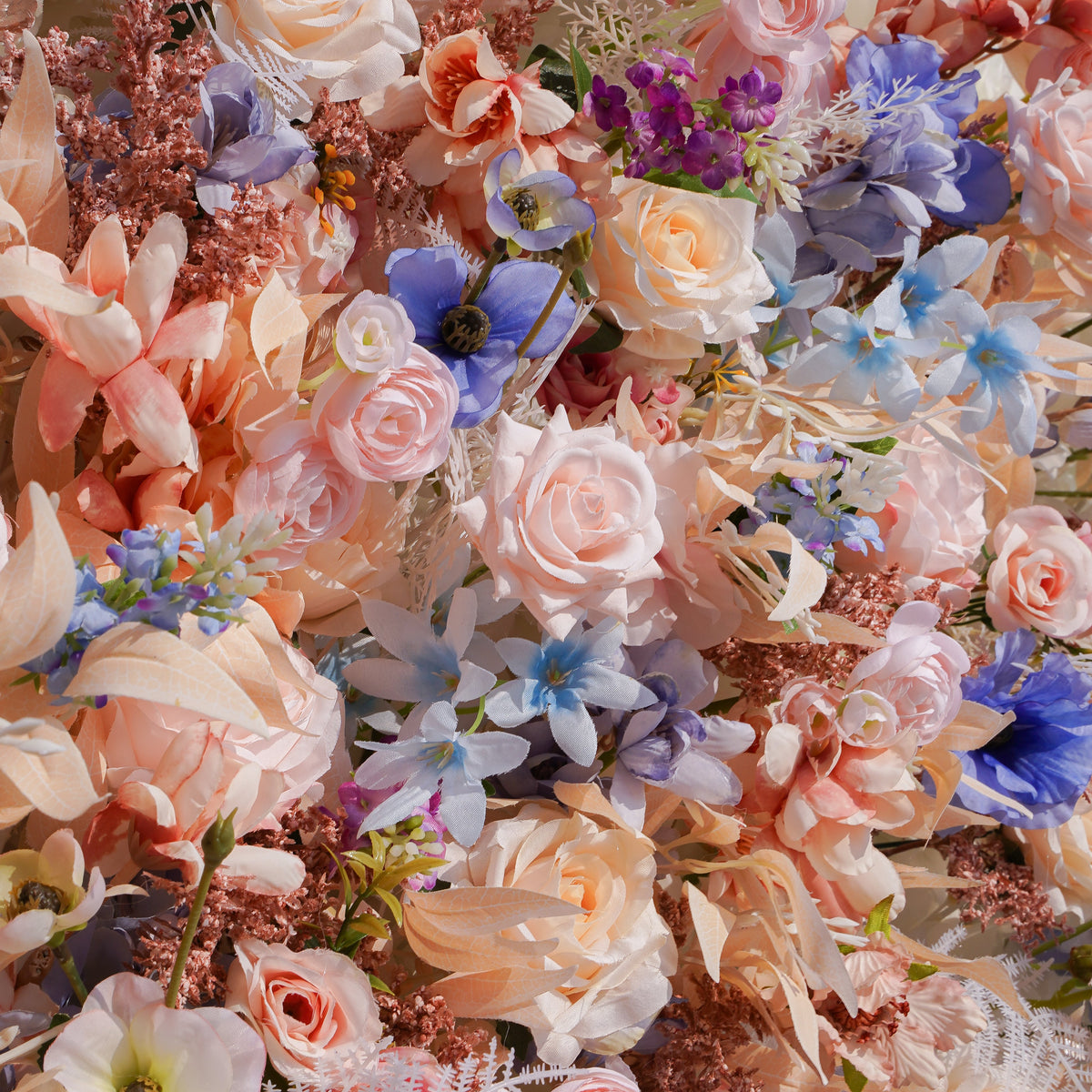 Novia：5D 2023 Fabric Artificial rolling up curtain flower wall