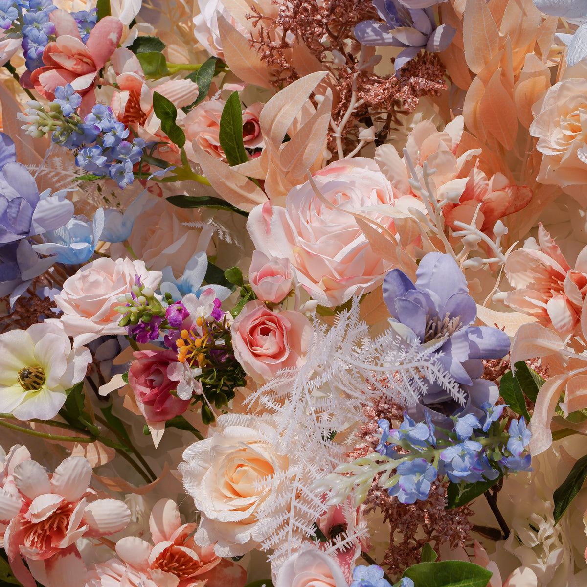 Novia：5D 2023 Fabric Artificial rolling up curtain flower wall