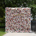 Olive：7D Fabric Artificial rolling up curtain flower wall