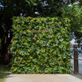 Olivia：5D Fabric Artificial rolling up curtain flower wall