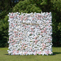 Paisley：5D Fabric Artificial rolling up curtain flower wall