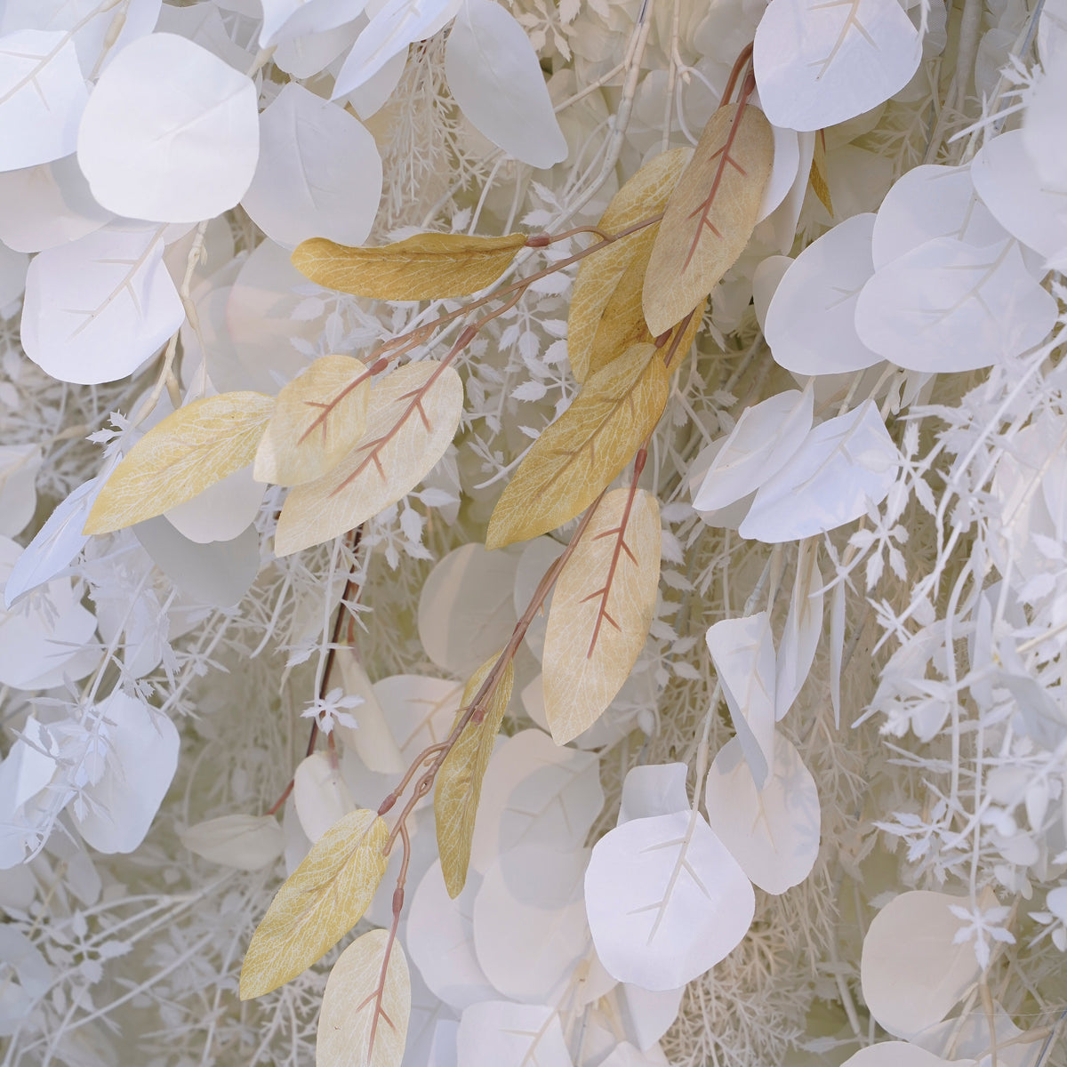 Pampas：5D Grey Pampas Grass Fabric Artificial rolling up curtain flower wall (Ready to ship)