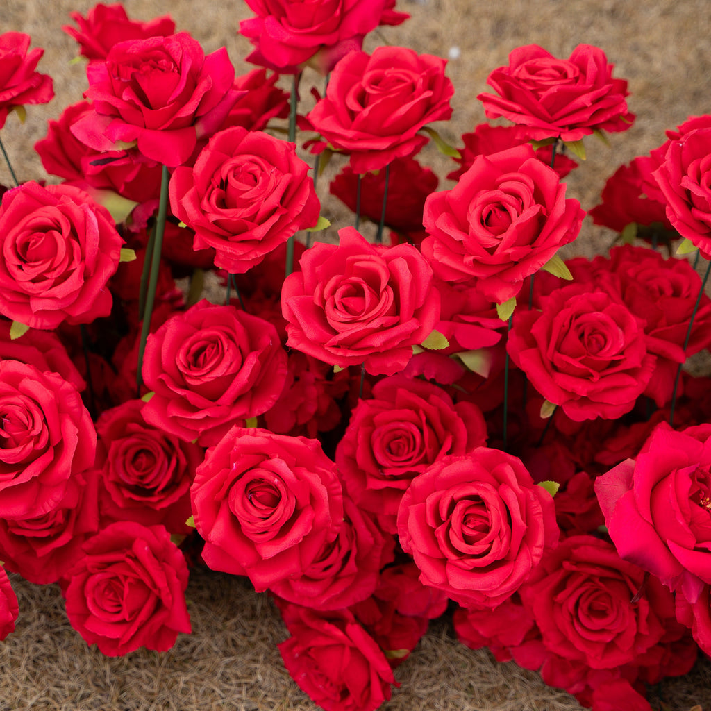 Passion: The Perfect Valentine’s Surprise Luxury 3D Red Rose Passion Heart Wall(6.2ft*6.9ft)