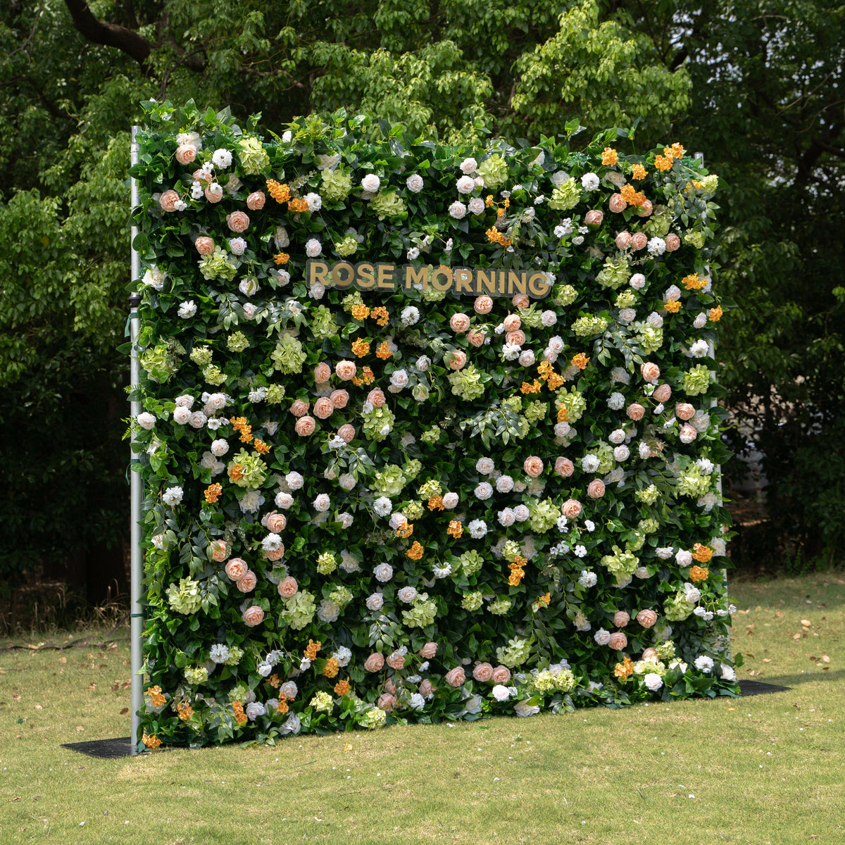 Poppy：4D Fabric Artificial rolling up curtain flower wall