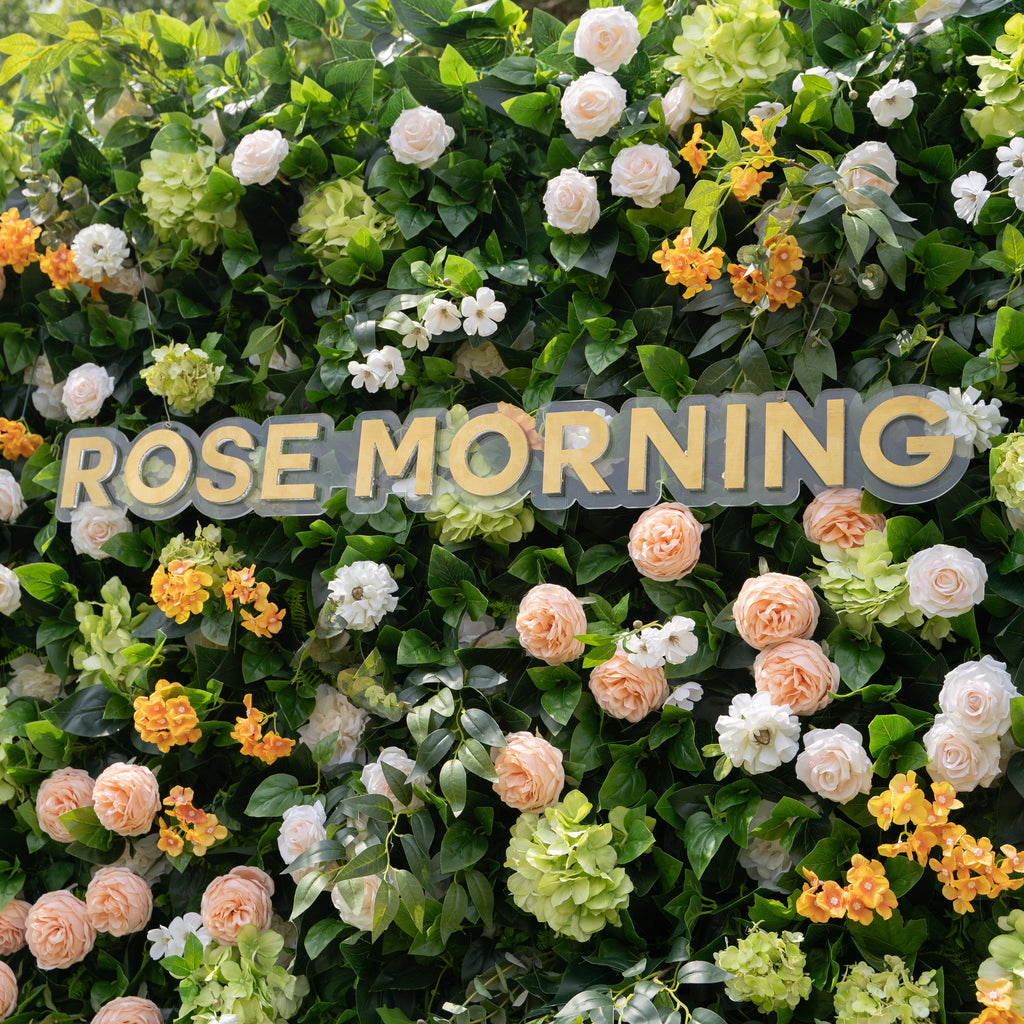 Poppy：4D Fabric Artificial rolling up curtain flower wall