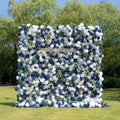 Precious：5D Fabric Artificial rolling up curtain flower wall