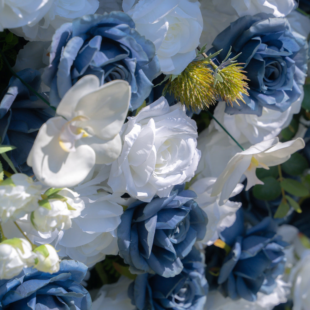 Precious：5D Fabric Artificial rolling up curtain flower wall