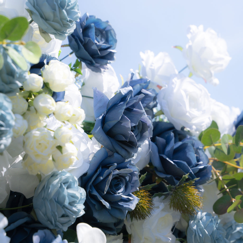 Precious：5D Fabric Artificial rolling up curtain flower wall