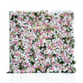 Queena：4D Fabric Artificial zip up curtain flower wall 8ft*8ft