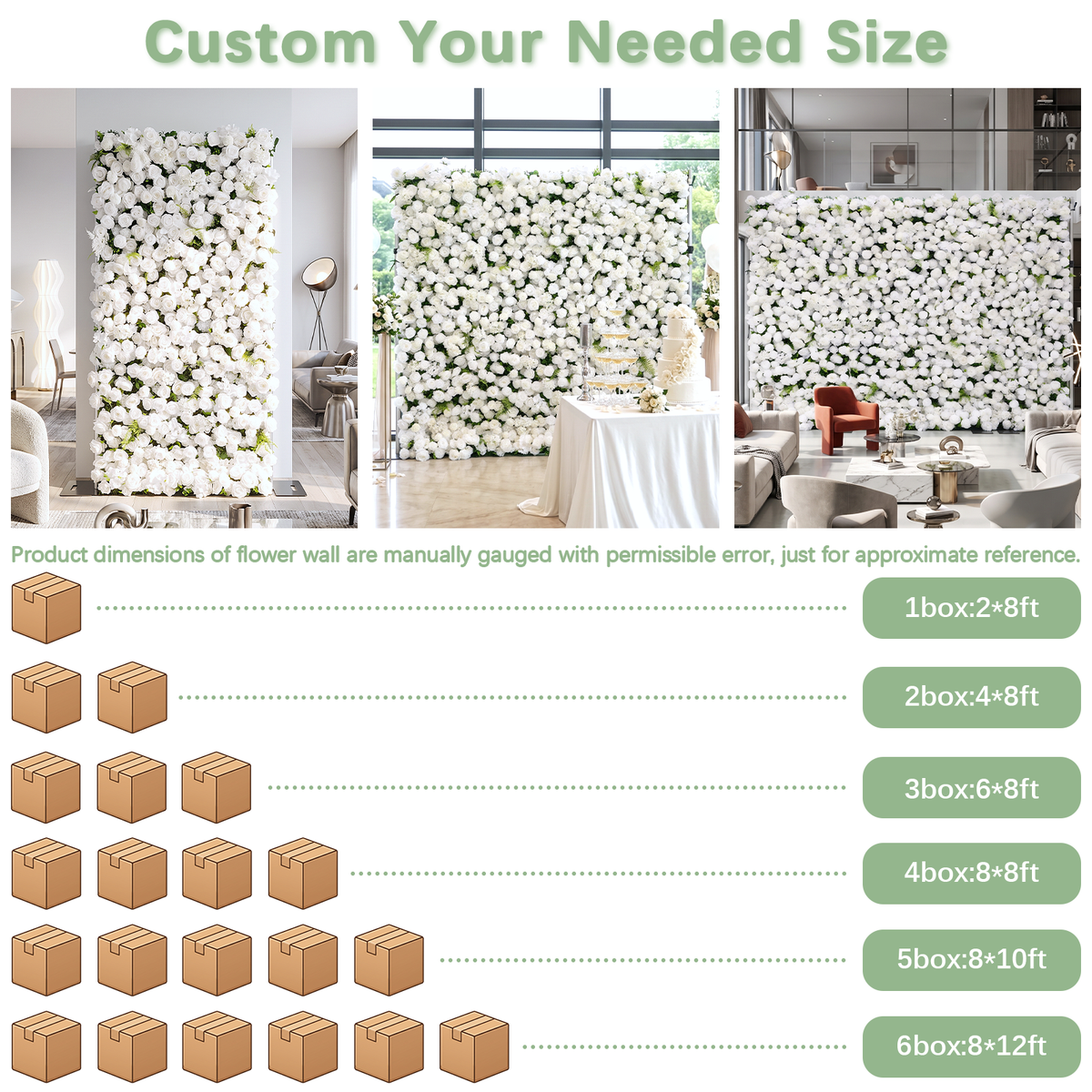 Ethereal: 3D Blush Rose Silk Flower Wall Curtain for Wedding Ceremony & Events Decor (In US Stock 5-7 Days)
