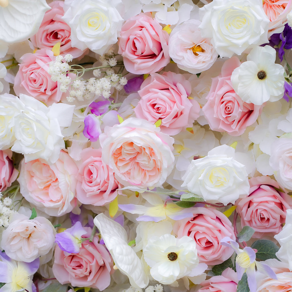 Rosalind：7D Fabric Artificial rolling up curtain flower wall