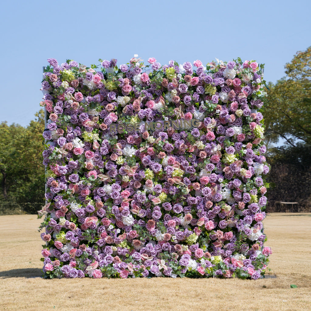 Roxanna - Autumn Fall 5D Fabric Zip Up Flower Wall 8ft x 8ft for Wedding Party Backdrop Ready To Ship in USA