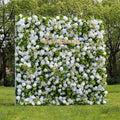 Sava：3D Fabric Artificial rolling up curtain flower wall