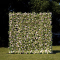 Scarlett：5D Fabric Artificial rolling up curtain flower wall