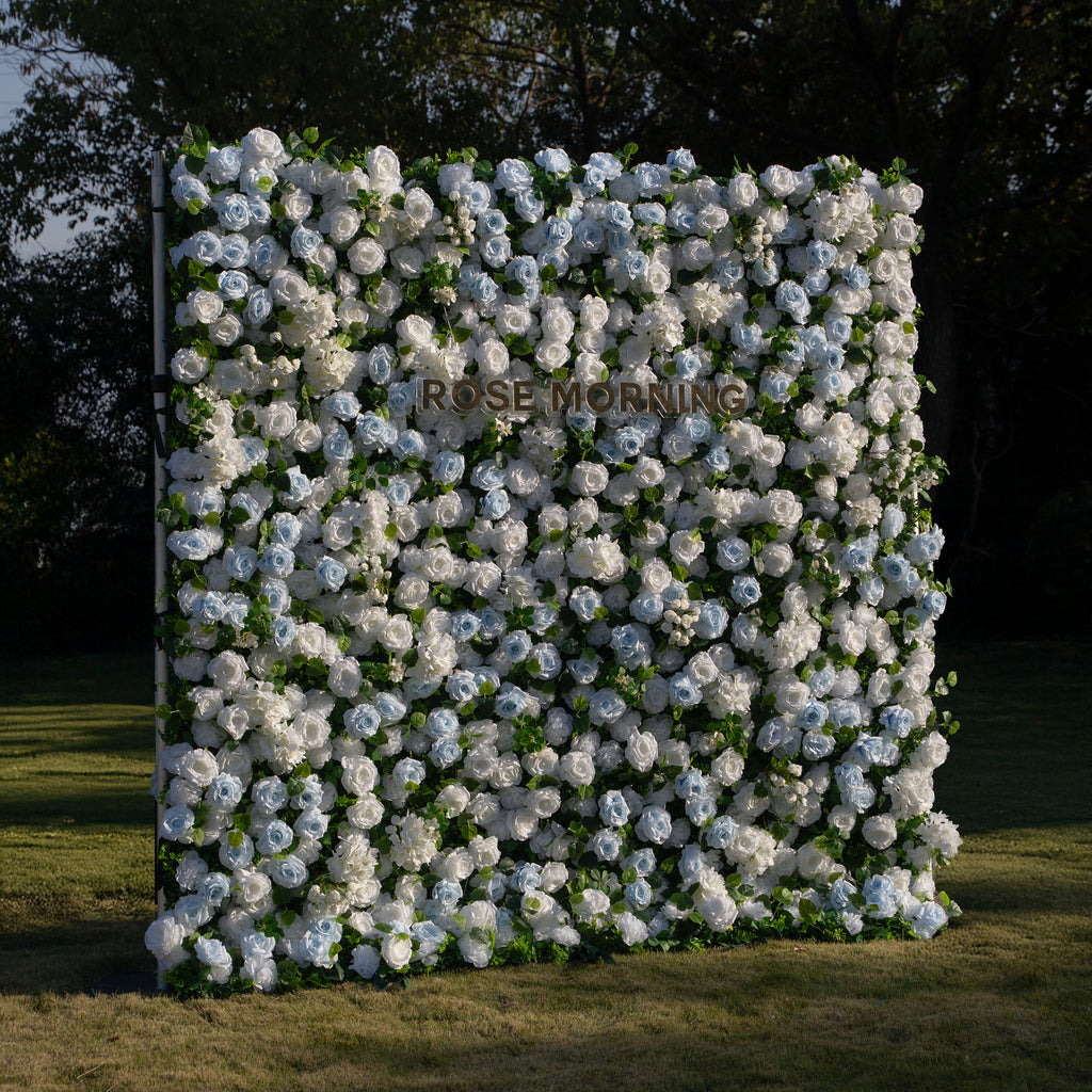 Seasalt：3D Fabric Artificial rolling up curtain flower wall