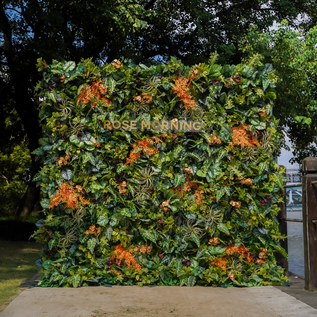 Shelley：7D Fabric Artificial rolling up curtain flower wall