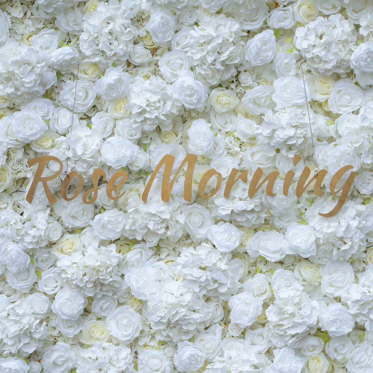 Snow：3D Fabric Artificial rolling up curtain flower wall