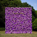 Sofia：5D Fabric Artificial rolling up curtain flower wall