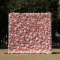 Sonia：4D Fabric Artificial rolling up curtain flower wall