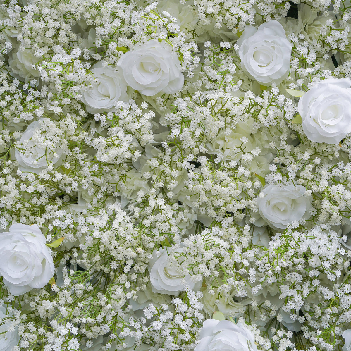 Ivory：5D 2023 Fabric Artificial rolling up curtain flower wall