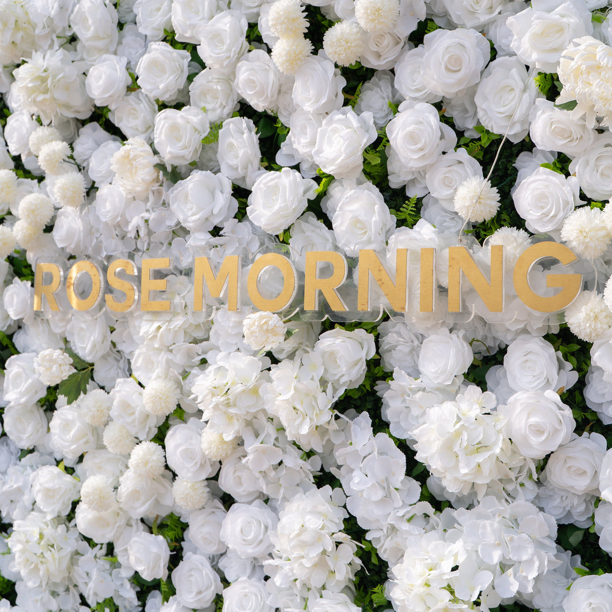 Thalia: 3D Pure White Luxury Silk Floral Wall Roll-Up Fabric Backdrop for Elegant Wedding Ceremonies & Minimalist Events
