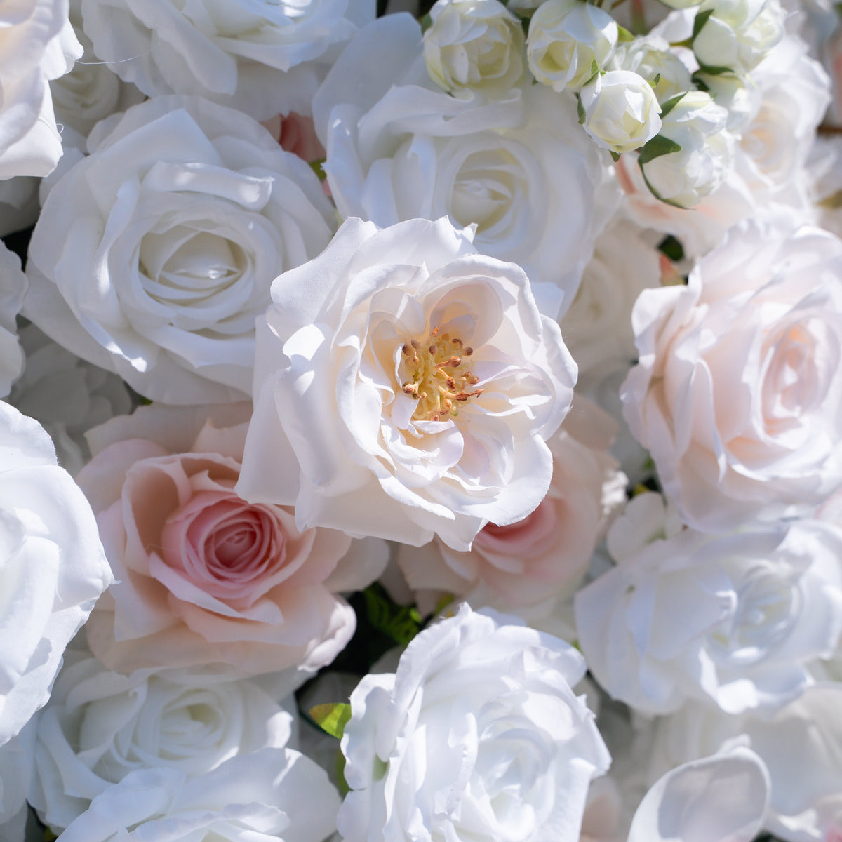 Tiara：5D Fabric Artificial rolling up curtain flower wall