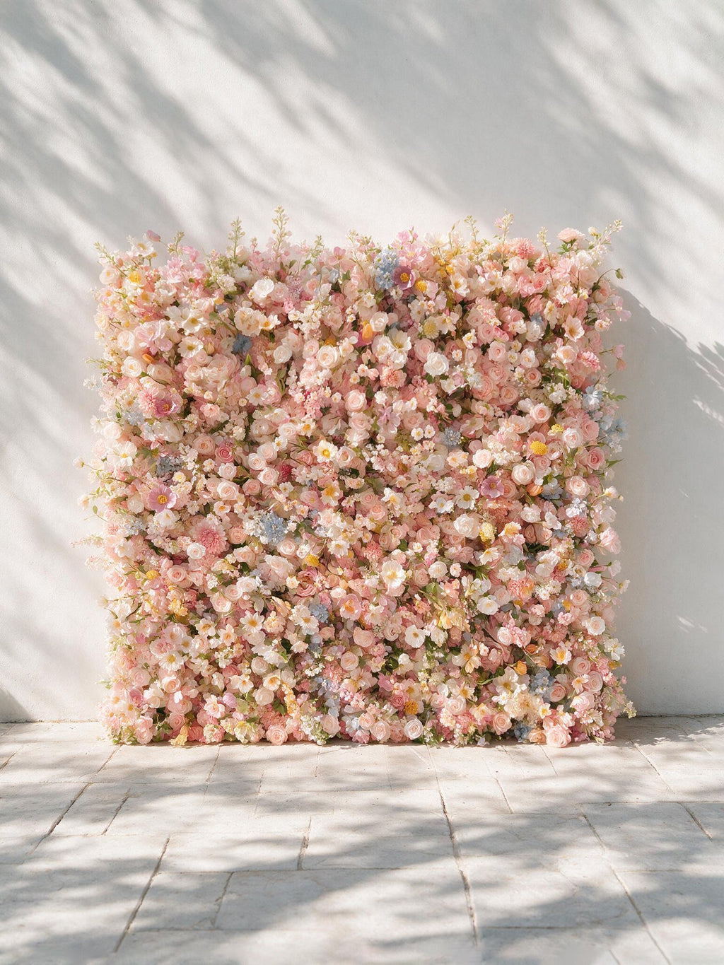 Sorbet：2026 Luxury 5D Macaron Floral Wall with Greenery Roll-Up Backdrop for Whimsical Bridal Showers