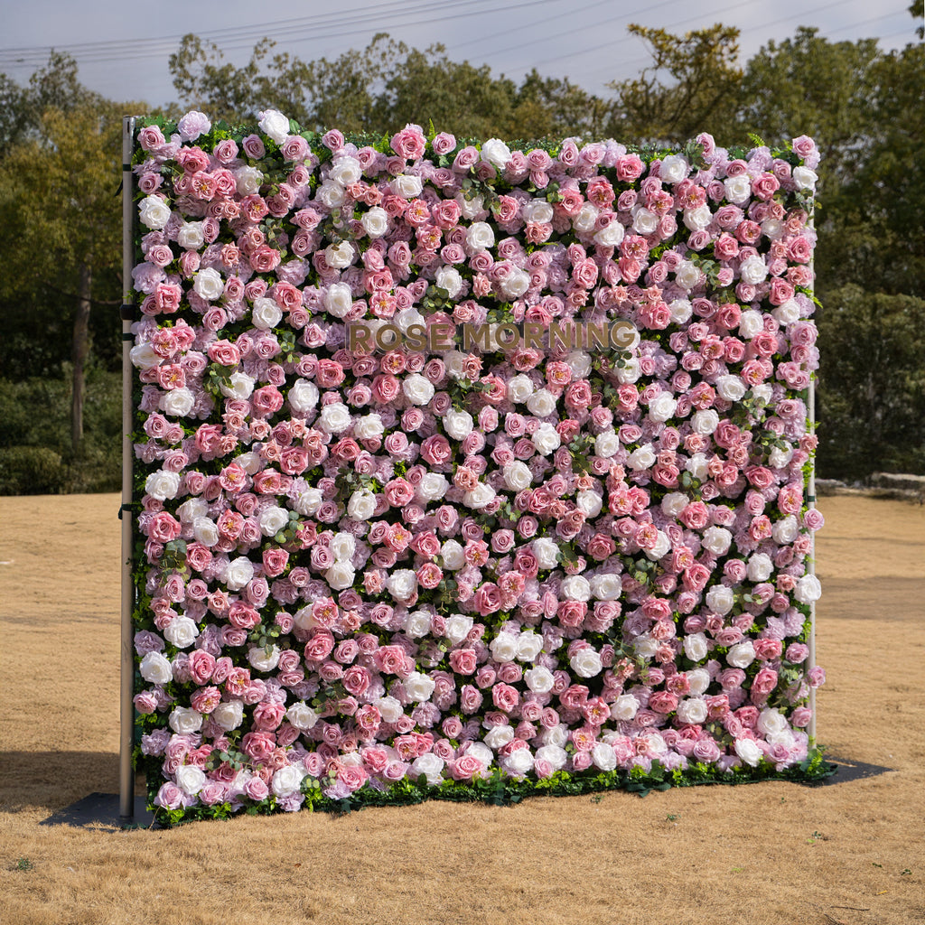 Valen: 3D Dreamy Purple Floral Backdrop for Elegant Event Decor