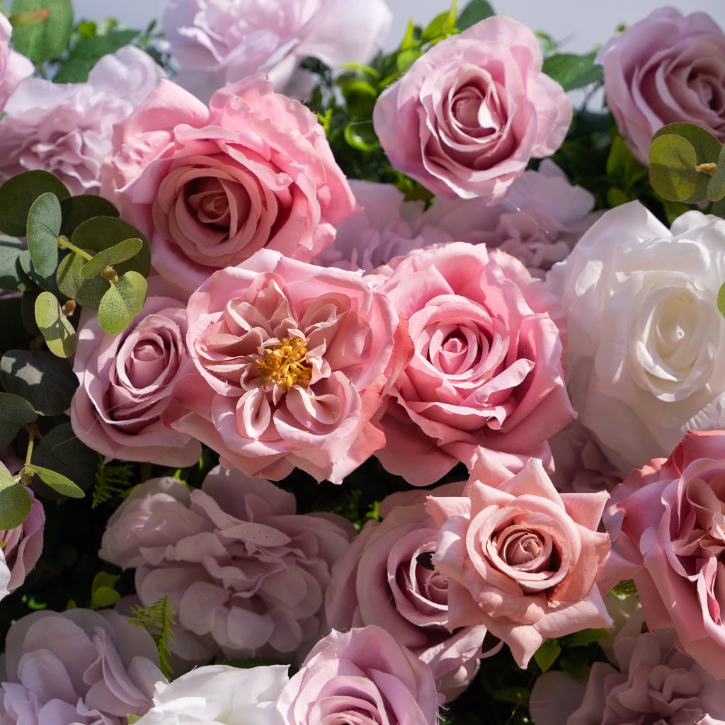 Valen: 3D Dreamy Purple Floral Backdrop for Elegant Event Decor