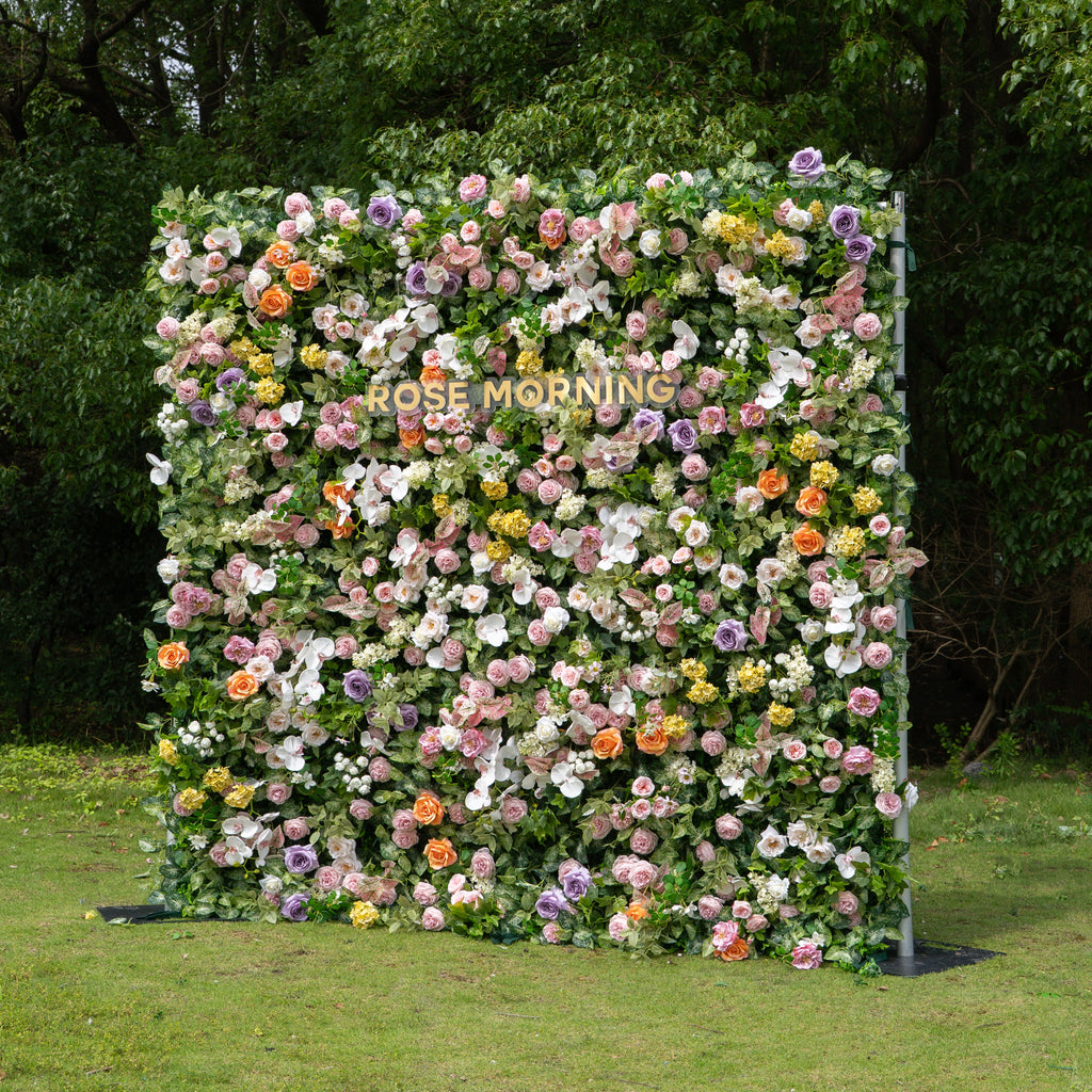Viola - Autumn Fall Unique 5D Fabric Roll Up Flower Wall for Wedding Party Backdrop