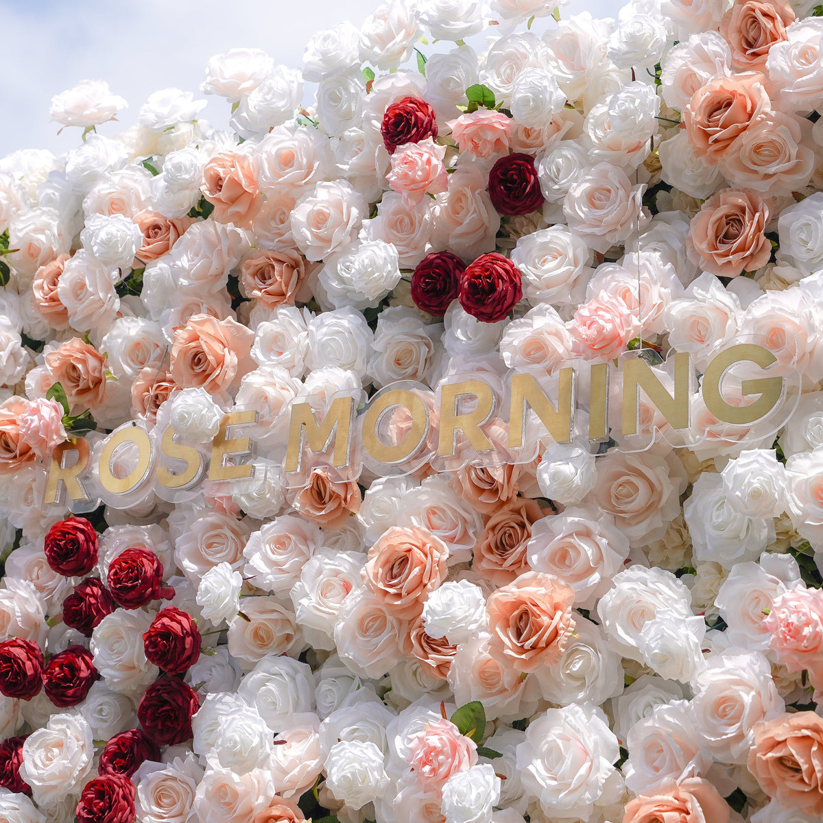 Yvette - 5D Fabric Roll Up Flower Wall for Wedding Party Event Backdrop Decoration