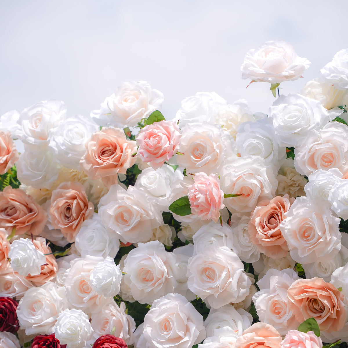 Yvette - 5D Fabric Roll Up Flower Wall for Wedding Party Event Backdrop Decoration