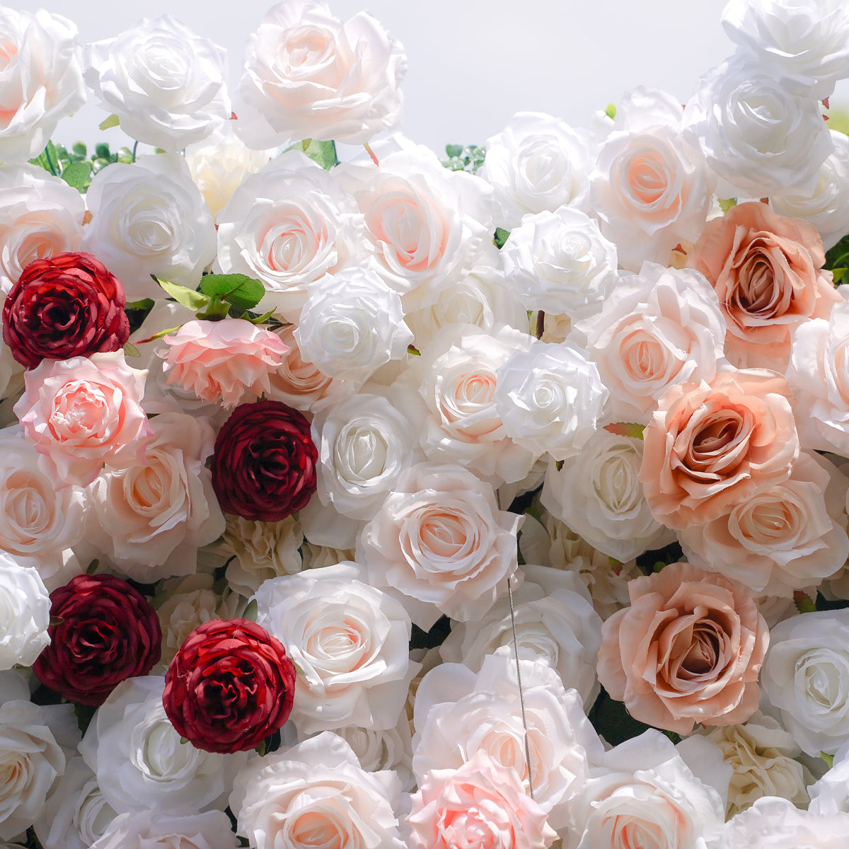 Yvette - 5D Fabric Roll Up Flower Wall for Wedding Party Event Backdrop Decoration