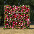 Zinfandel：3D Fabric Artificial rolling up curtain flower wall
