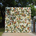 Zoey：5D Fabric Artificial rolling up curtain flower wall